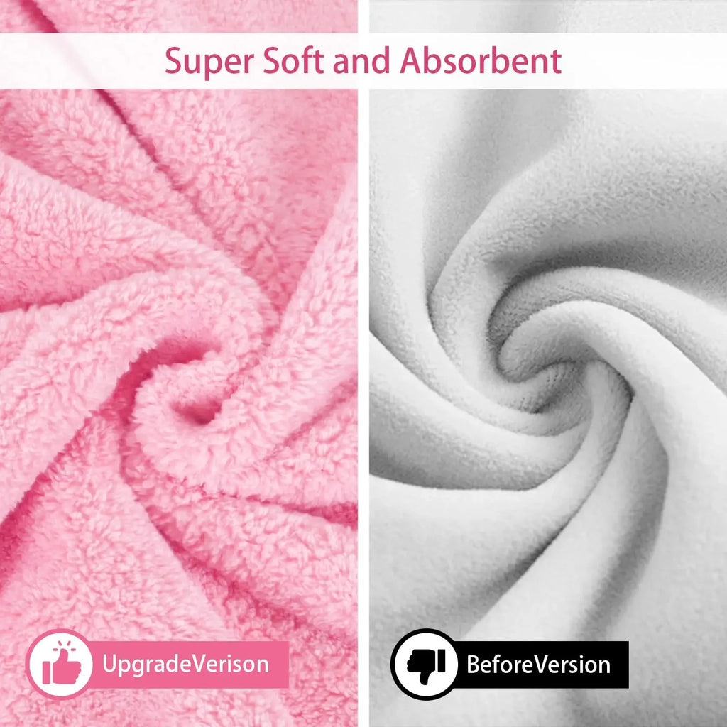 Pet Bathrobe for Dogs and Cats Super Absorbent Pet Dog Bath Towel Hooded Coat Adjustable Collar and Belly StrapXS To L