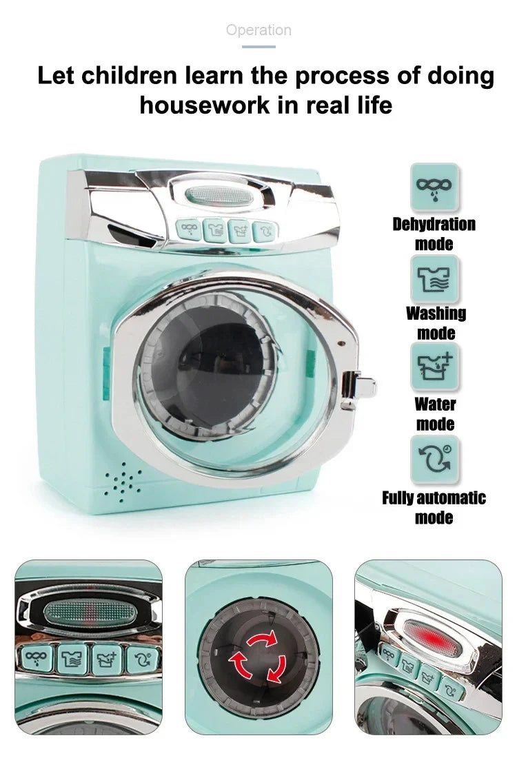 Simulation Kitchen Appliance Playset Kids Pretend Play Kitchen Toy Mini Household Appliance Role-Play Set Educational Toys Gifts