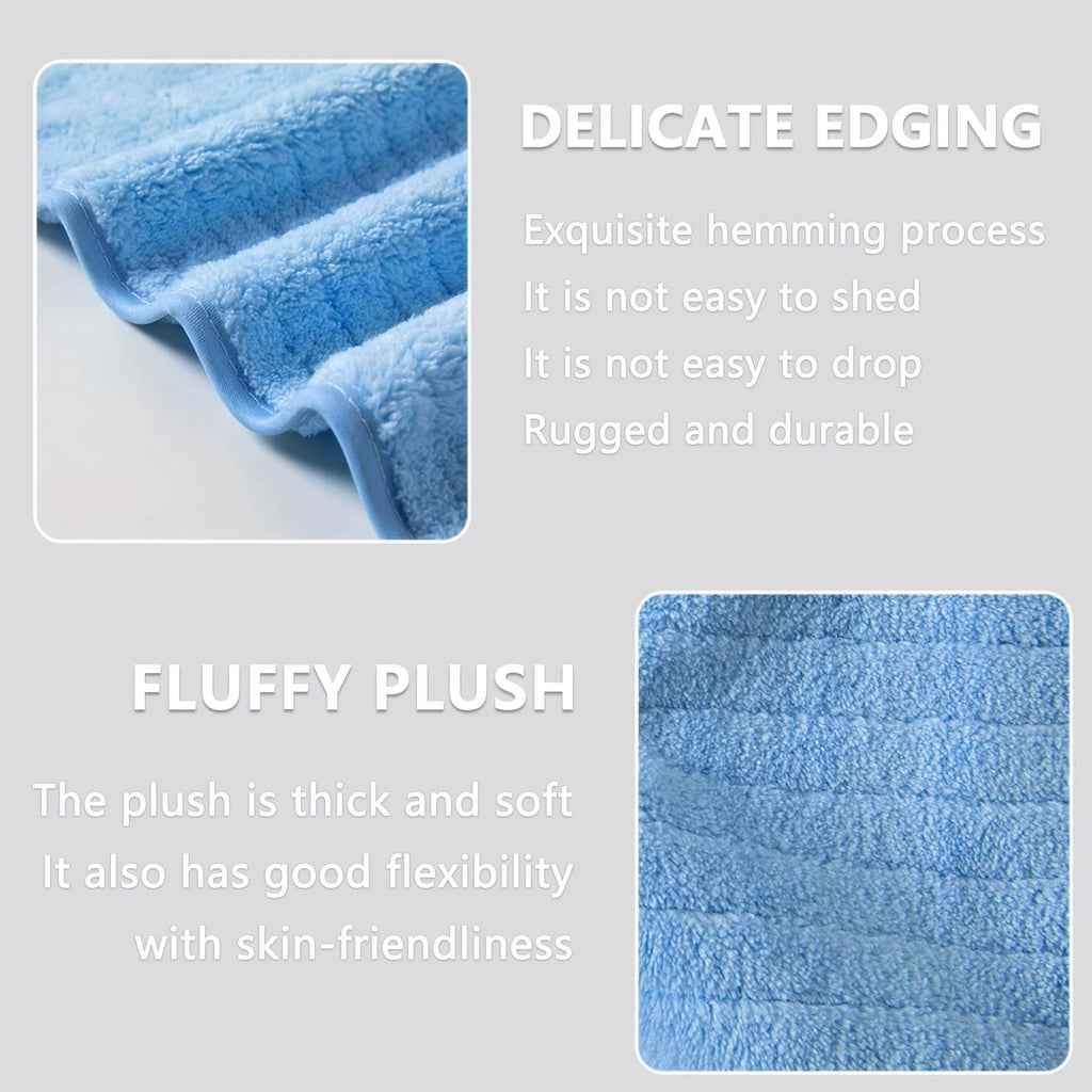 Quick Drying Soft Pet Bath Towel Robe Absorbent Soft Pet Bathrobe Dog Bath Towel for Small Medium Dogs and Cats