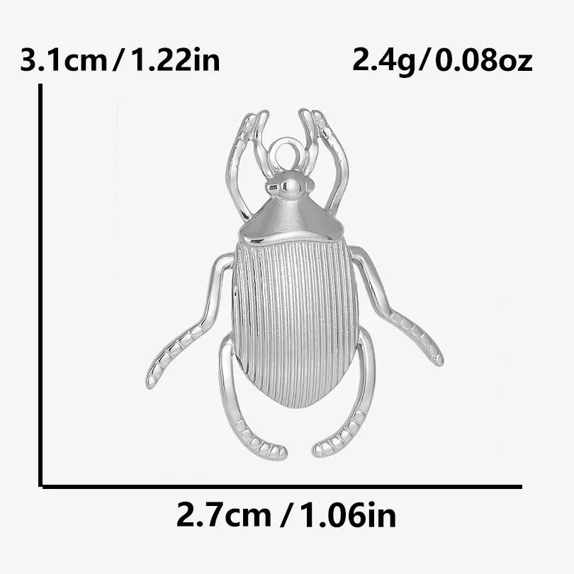 10PCS Ancient Egyptian Scarab Beetle Pendants Charms Stainless Steel Dragonfly Butterfly Pendant for Jewelry Making DIY Necklace