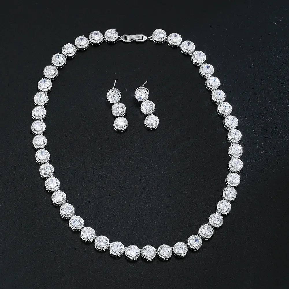 Necklace, Earring Set, Fashionable Accessories, Classic Style, Banquet Gift For Friends