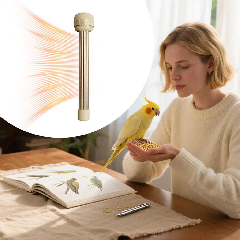 Winter Warm Heated Bird Perch Stand USB Anti Bite Bird Cage Heater for Parrot Cockatiels Budgies Thermo Heating Plate Hammock