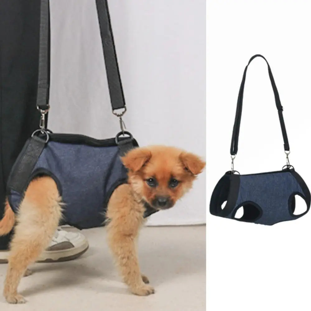 Adjustable Straps Dog Sling Harness Breathable with Pockets Carry Dog Shoulder Bag Soft Dog Lift Harness Walking The Dog