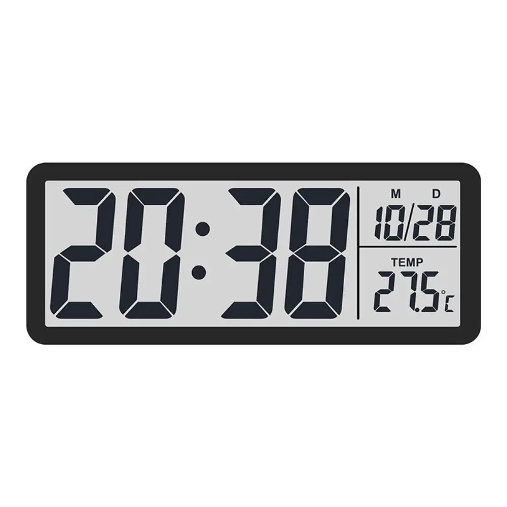 New Wall-mounted Electronic Wall Clock Multi-functional Temperature Digital LED Clocks 12/24H Voice Control Display Table Clock