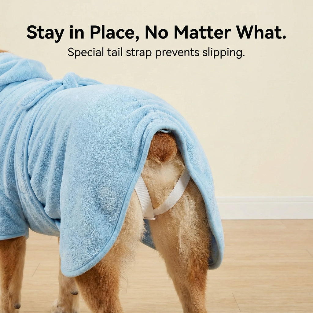 Quick Drying Soft Pet Bath Towel Robe Absorbent Soft Pet Bathrobe Dog Bath Towel for Small Big Medium Dogs and Cat