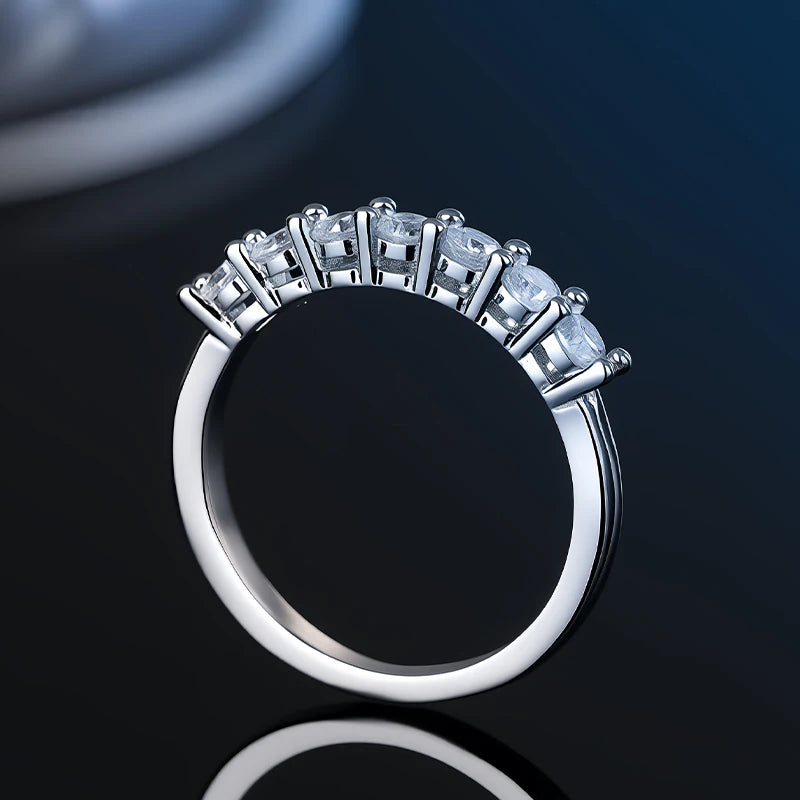 Wholesale Moissanite And Zircon Unisex Rings 100% Real S925 Silver Ring D VVS1 For Men and Women Luxury Brilliant