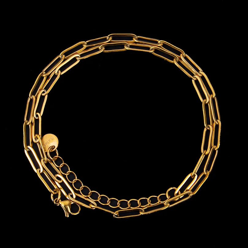 Length 40/45/50/60/70cm Geometric Hollow Stainless Steel Paperclip Chain Necklaces For Women Men Accessories Fashion DIY Jewelry