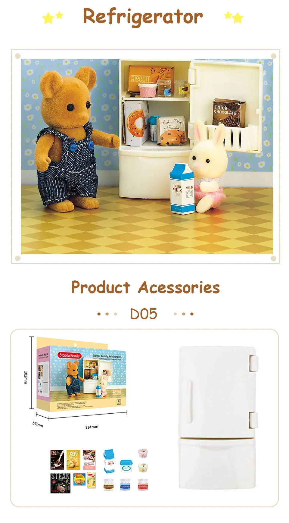 Toys Doll Forest Family Montessori Kitchen Miniature Doll House 1/12 Toy Kitchen Accessories Dollhouse Furniture Toys for Girls