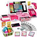 Shopping Cash Register Playset with Real Calculator, Pretend Play Store, Learning Toy, Christmas/Halloween/New Year Gift