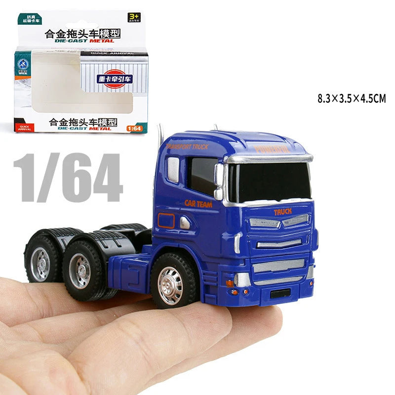 1:64 Scania Container Truck American Container Truck Alloy Diecast Model Car Home Decoration Ornaments Collections Hobby Holiday