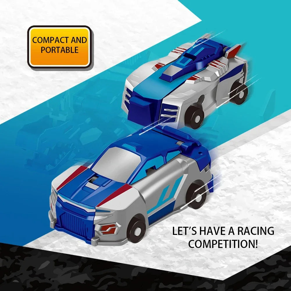 Unicorn Transformer : Magic Transformation Super Combination Car Toy 2 In 1 Kids Magnetic Collision Transforming Car Diy Toy