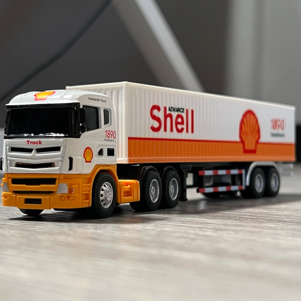 1:64 Scania Container Truck American Container Truck Alloy Diecast Model Car Home Decoration Ornaments Collections Hobby Holiday