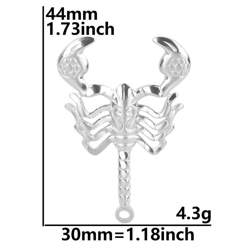 10PCS Ancient Egyptian Scarab Beetle Pendants Charms Stainless Steel Dragonfly Butterfly Pendant for Jewelry Making DIY Necklace