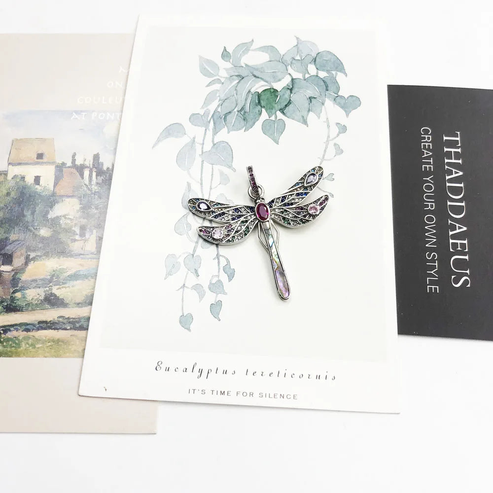 Pendant Pomegranate Tree Flower Bird Butterfly Dragonfly Cat Koala Brand New Jewelry Europe 925 Sterling Silver Gift For Woman