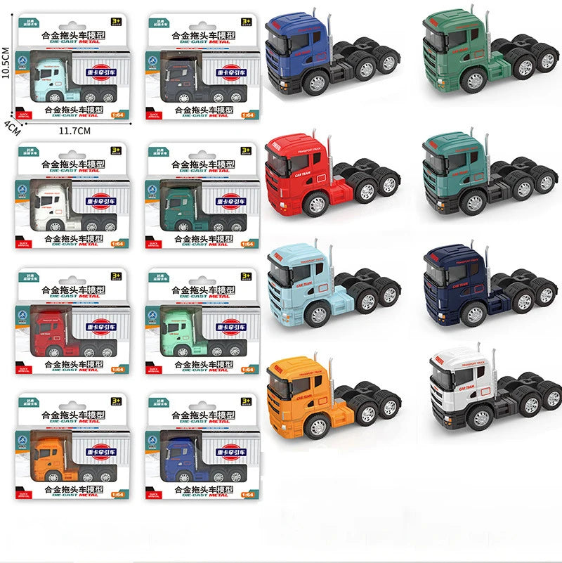 1:64 Scania Container Truck American Container Truck Alloy Diecast Model Car Home Decoration Ornaments Collections Hobby Holiday