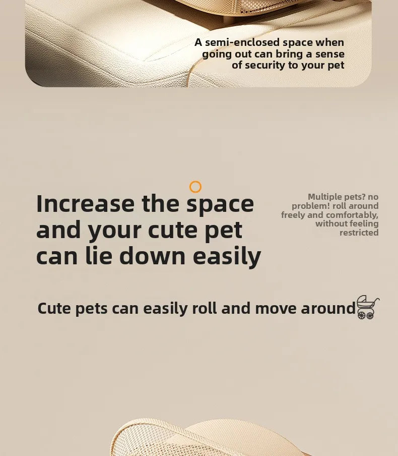 New Separable Pet Stroller, Portable One Click Recycling Cat Stroller, Universal Lightweight Baby Dog Stroller for Travel