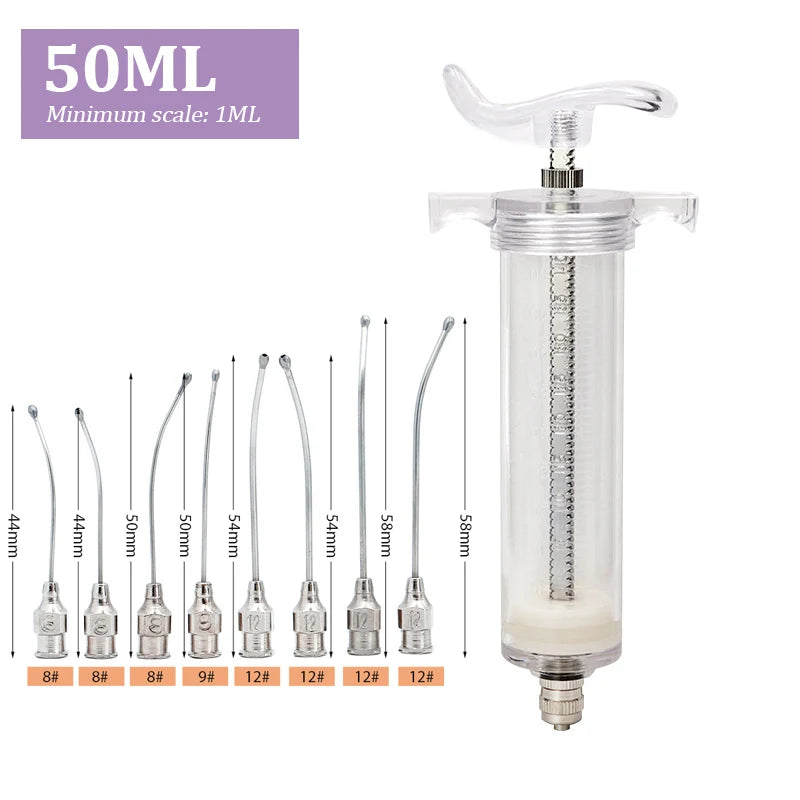 10/20/30/50Ml Baby Bird Feeder with Stainless Steel Birds Feeding Syringe Tube Parrot Feeding Syringe Adjustable Bird Supplies
