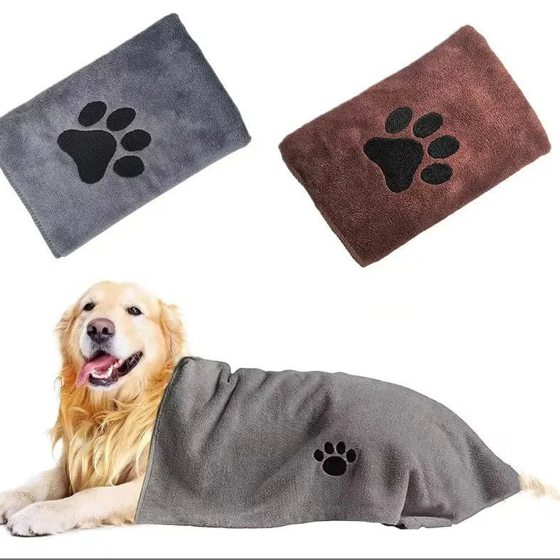 1-5PCS Soft Thick Pet Bath Towel Highly Absorbent Quick Dry Dog Towel for Cats Dogs Grooming Care