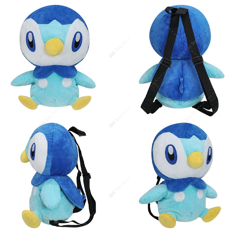New Arrival Pokemon Plush Backpack Anime Gengar Charizard Piplup Eevee Mimikyu Soft Stuffed Schoolbag Shoulder Bag Toy for Kids