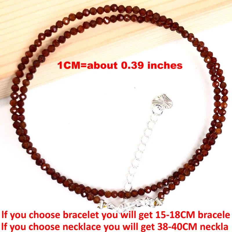 Fashion Women Bracelet necklace 2-3mm mini Cut angle beads tourmaline agate zircon natural pearl crystal Beaded Jewelry gift