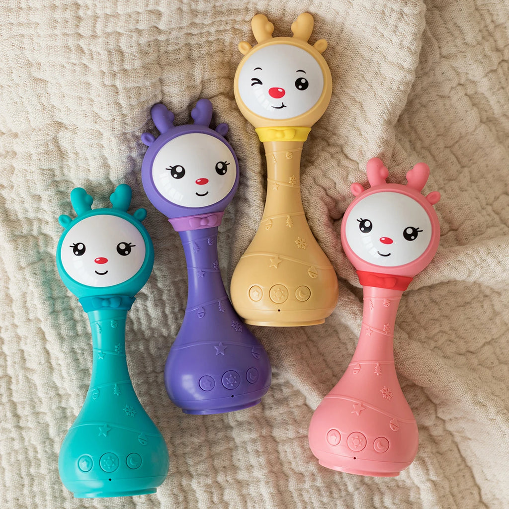 Baby Music Teether Rattle Toy for Child 0-24 Education Mobile Kids Bed Bell Newborn Stroller Crib Infant Pacifier Tear