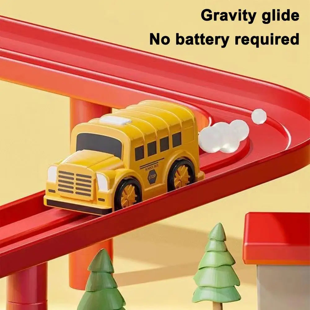 Racing Rail Car Model Educational Toys Children Track Adventure Game Brain Mechanical Interactive Train Track Adventure Game