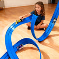 Flexible Race Track Toy Set | 4 Cartoon Cars, 360° Bendable Track, Indoor & Outdoor STEM Play