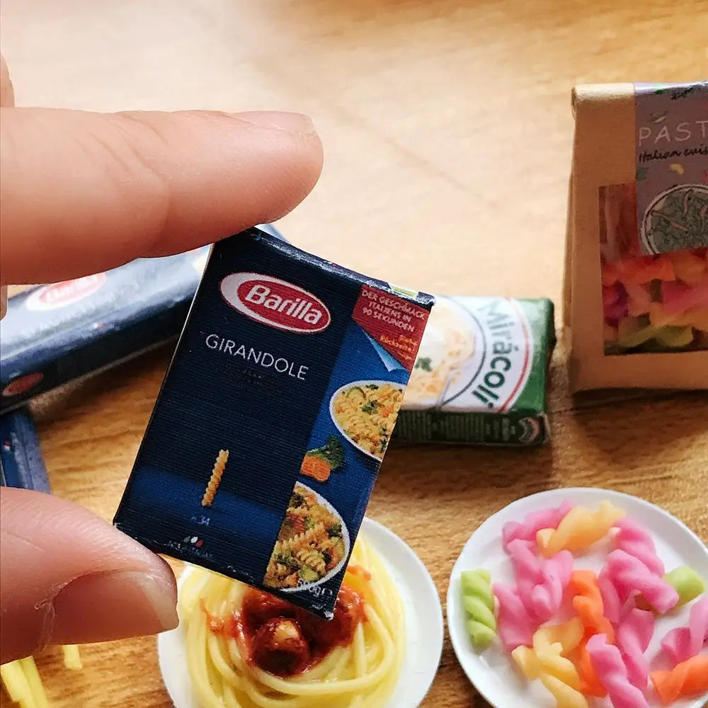 NEW 1 Bag 1/6 Scale Dollhouse Miniature Pasta Mini Spaghetti Noodles for Doll House Kitchen Play Toys Accessories