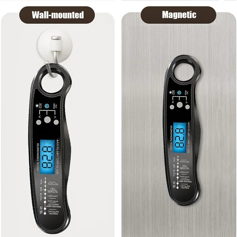 BBQ Meat Thermometer Digital Food Thermometer with 2 Probe Cooking Thermometer Milk Heat Gauge For Meat Kitchen Thermometer