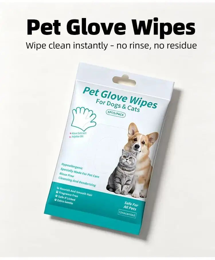 Dry Cracked Paw Repair Wipes Pet Cleaning Kit Hydrating Moisturizing Soothing Foot Care Wet Wipes for Dog Cat Sensitive Skin