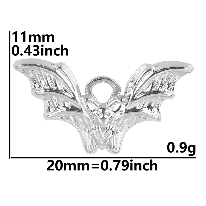 10PCS Ancient Egyptian Scarab Beetle Pendants Charms Stainless Steel Dragonfly Butterfly Pendant for Jewelry Making DIY Necklace
