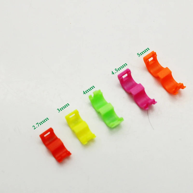 100Pcs Bird clip ring 2.7mm 3mm 4mm 4.5mm 5mm Plastic foot rings Colorful birds, Acacia birds pigeon All kinds of bird foot ring