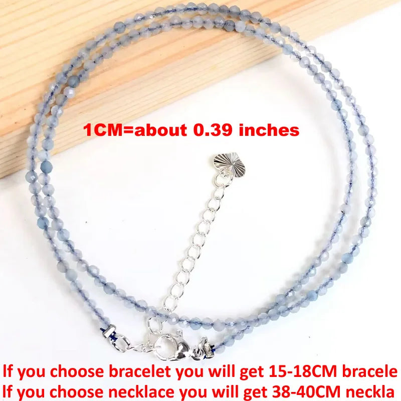 Fashion Women Bracelet necklace 2-3mm mini Cut angle beads tourmaline agate zircon natural pearl crystal Beaded Jewelry gift