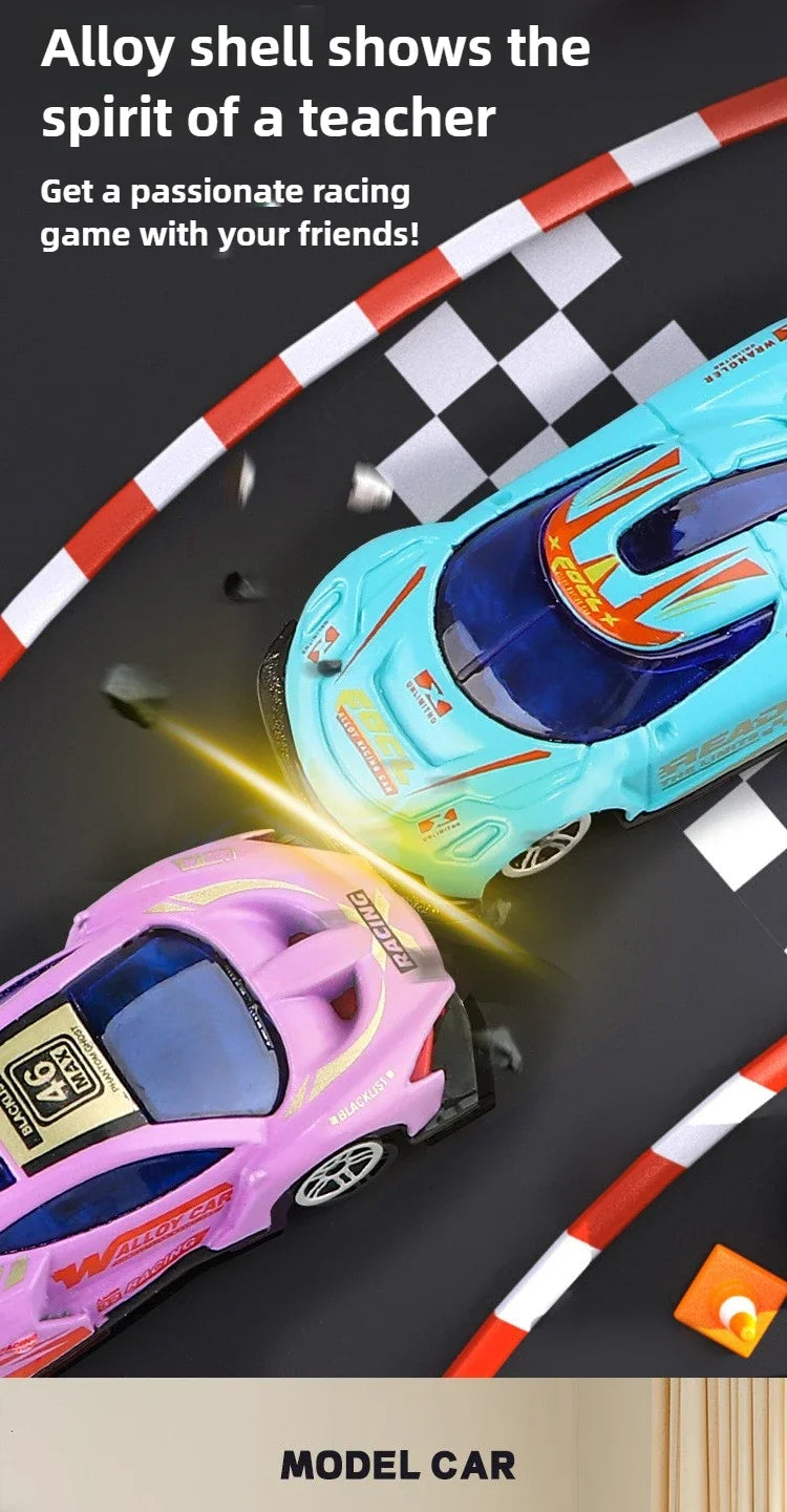 Magic Color Changing Racing Car Model 1:64 Temperature Sensitive Inertia Pull Back Cars Toys Crash-Resistant Durable Boys Gift