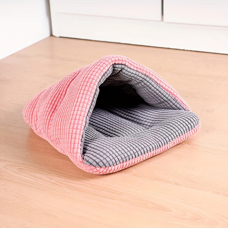 Hamsters Snuggle Sack Small Pet House Bed Nest Plushy Cozy Small Animal Sleeping Bag for Small Animal Rabbits Pet Guinea Pigs