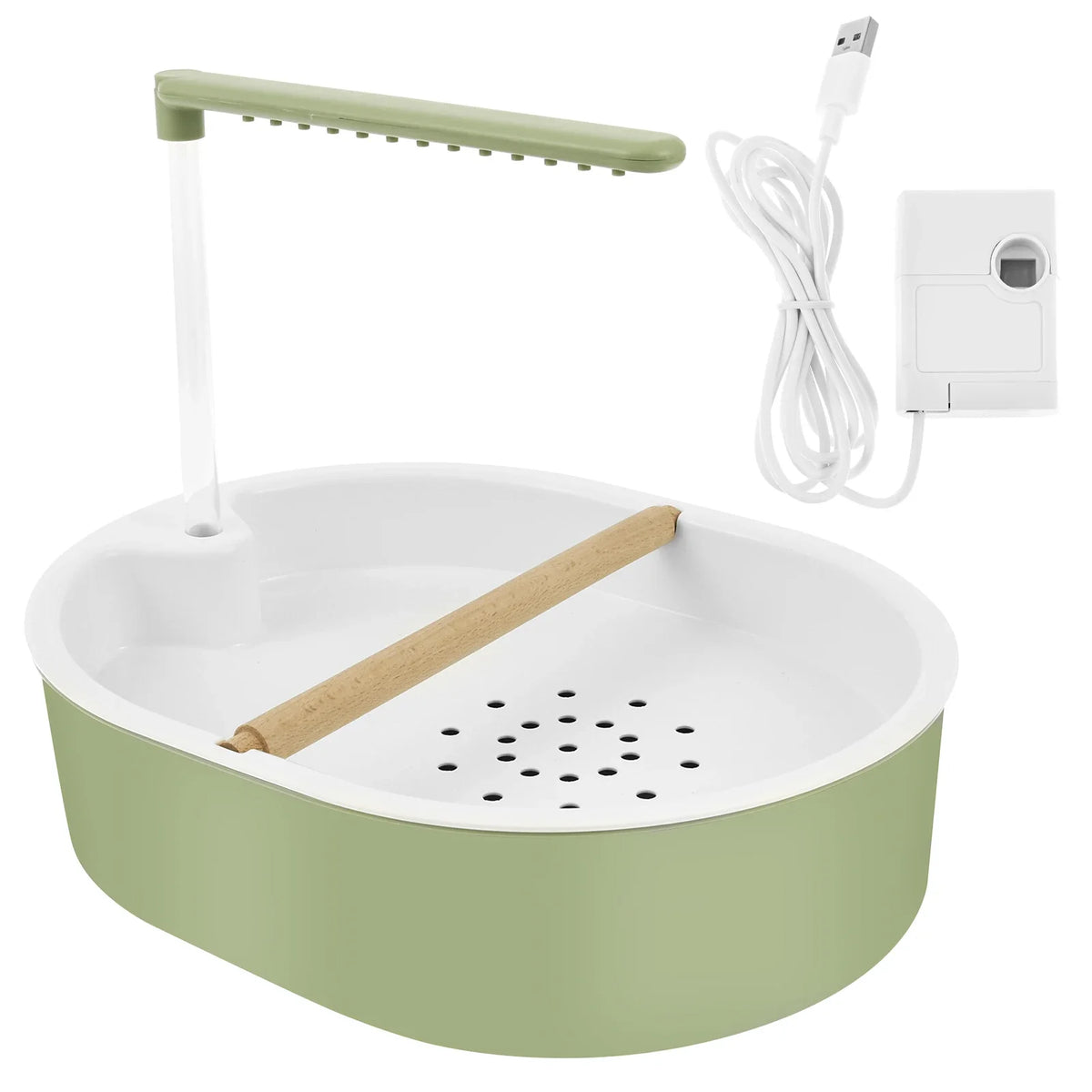 Bird Shower Bath Generous Capacity USB Electric Circulating Water Bird Bathtub for Lovebird Cockatiel Finches Cockatoo Conure