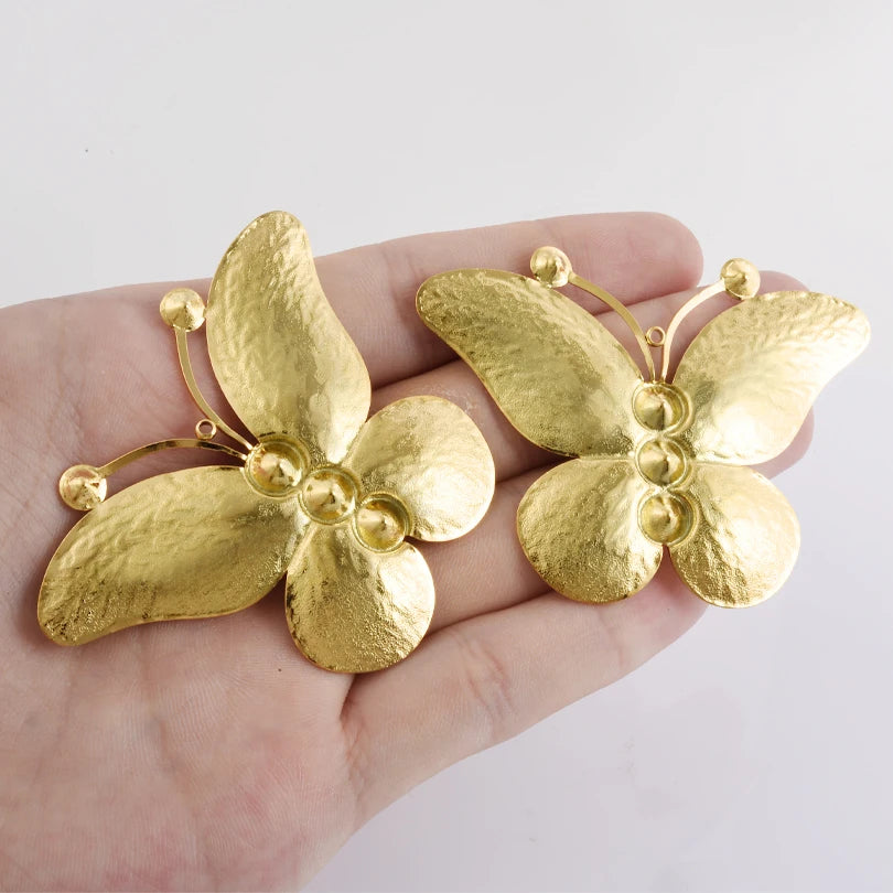 5pcs Stainless Steel Bee Spider Cicada Butterfly Dragonfly Flower Tree Grass Pendants Insects Charms Jewelry Making Accessories