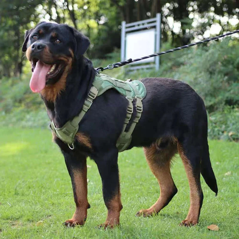 Big Dog Tactics Training Vest Harness Multi Functional Nylon Dog Adjustable Comfortable Control Dog Chest Harness Pet Supplies