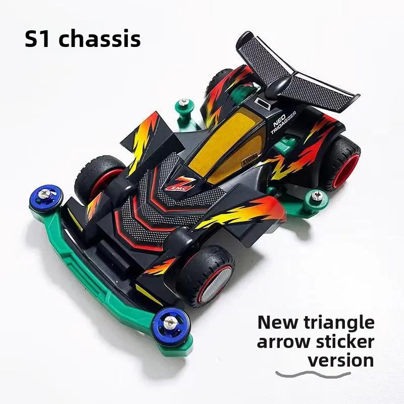 Japanese Anime Bakusou Kyuudai Let's&Go Mini 4WD Racing Track Race Sabre Black Battle Ray Stinger Model Toy