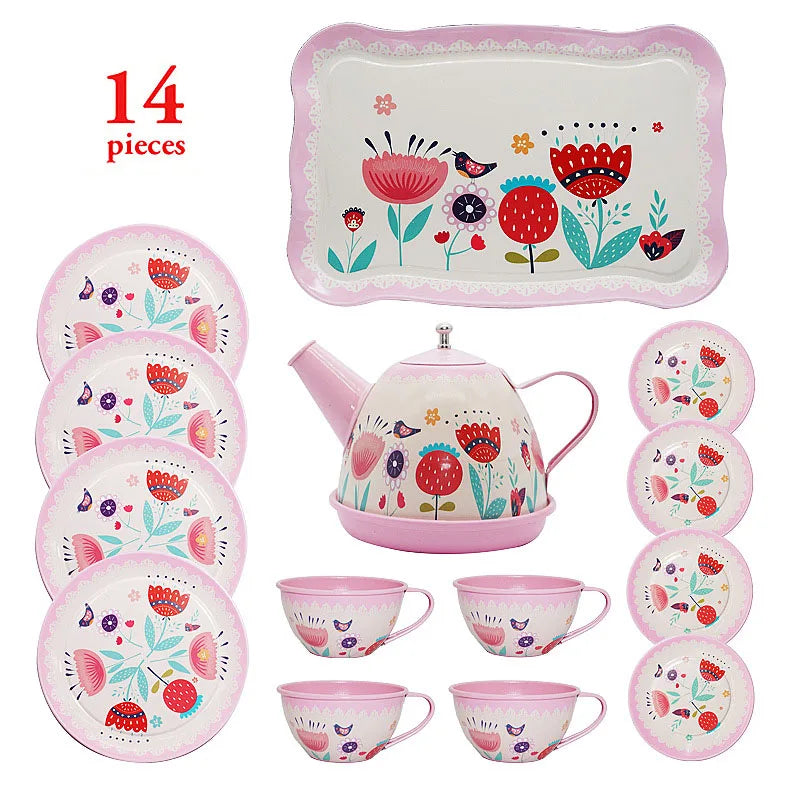 Simulation Tea Set Teapot Kitchen Afternoon Tea Pretend Play Toy Afternoon Tea Play Game Early Education Toys For Children Kids