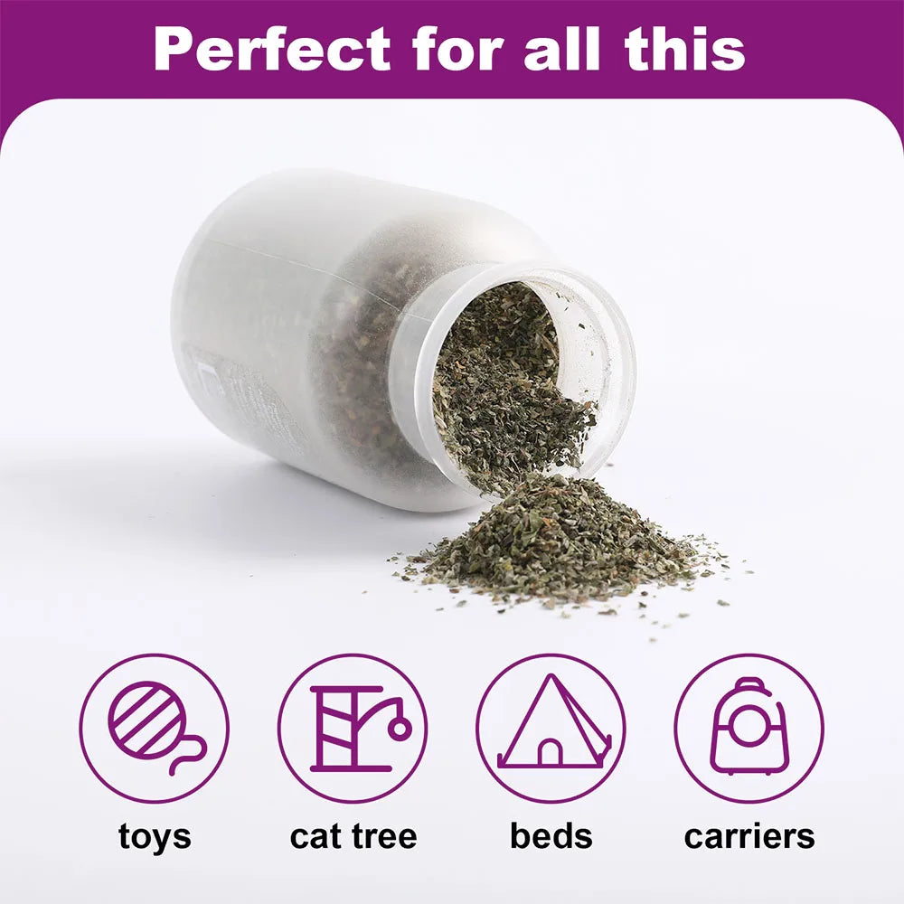 Organic Catnip Safe Premium Blend Perfect for Cats, Instilled with Maximized Potency your Kitty is Guaranteed to Go Crazy 100ML