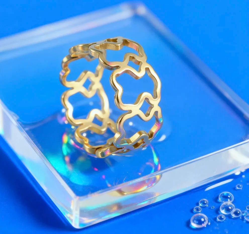 Fashionable and Charming Zircon Sparkling Princess Blue Ring Original Ring Exquisite Jewelry Women's DIY Gift NO FADE