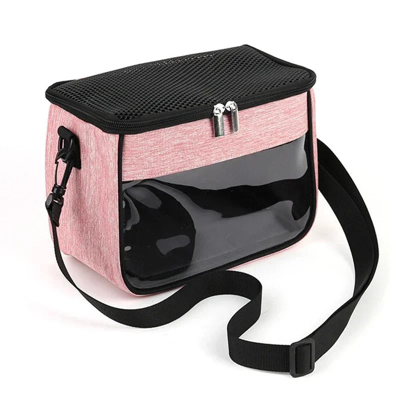 Portable Small Pet Travel Bag Breathable Animal Carrier Bag Rabbit Hamster Hedgehog Ferret Outdoor Inclined Shoulder Bag