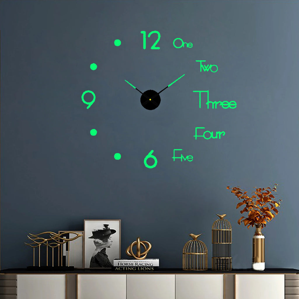 2026 Modern Design Large Wall Clock 3D DIY Quartz Clocks Fashion Watches Acrylic Mirror Stickers Living Room Home Decor Horloge