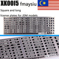 1:64 Alloy Car Model Alexen XK0001-XK0023 Metal License Plate Number Plate 1/64 Model Accessories Making Tools Hobbyist DIY