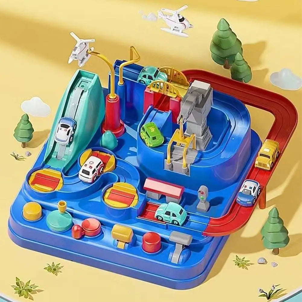 Racing Rail Car Model Train Track Adventure Game Animals Space Rocket Toys Children Educational Brain Educational Toys