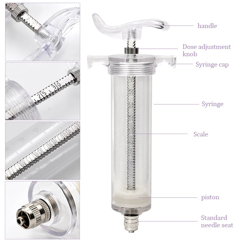10/20/30/50Ml Baby Bird Feeder with Stainless Steel Birds Feeding Syringe Tube Parrot Feeding Syringe Adjustable Bird Supplies