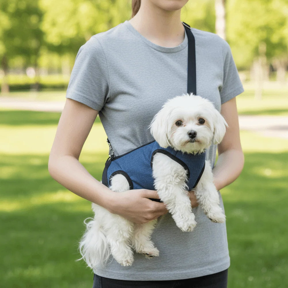 Adjustable Straps Dog Sling Harness Breathable with Pockets Carry Dog Shoulder Bag Soft Dog Lift Harness Walking The Dog