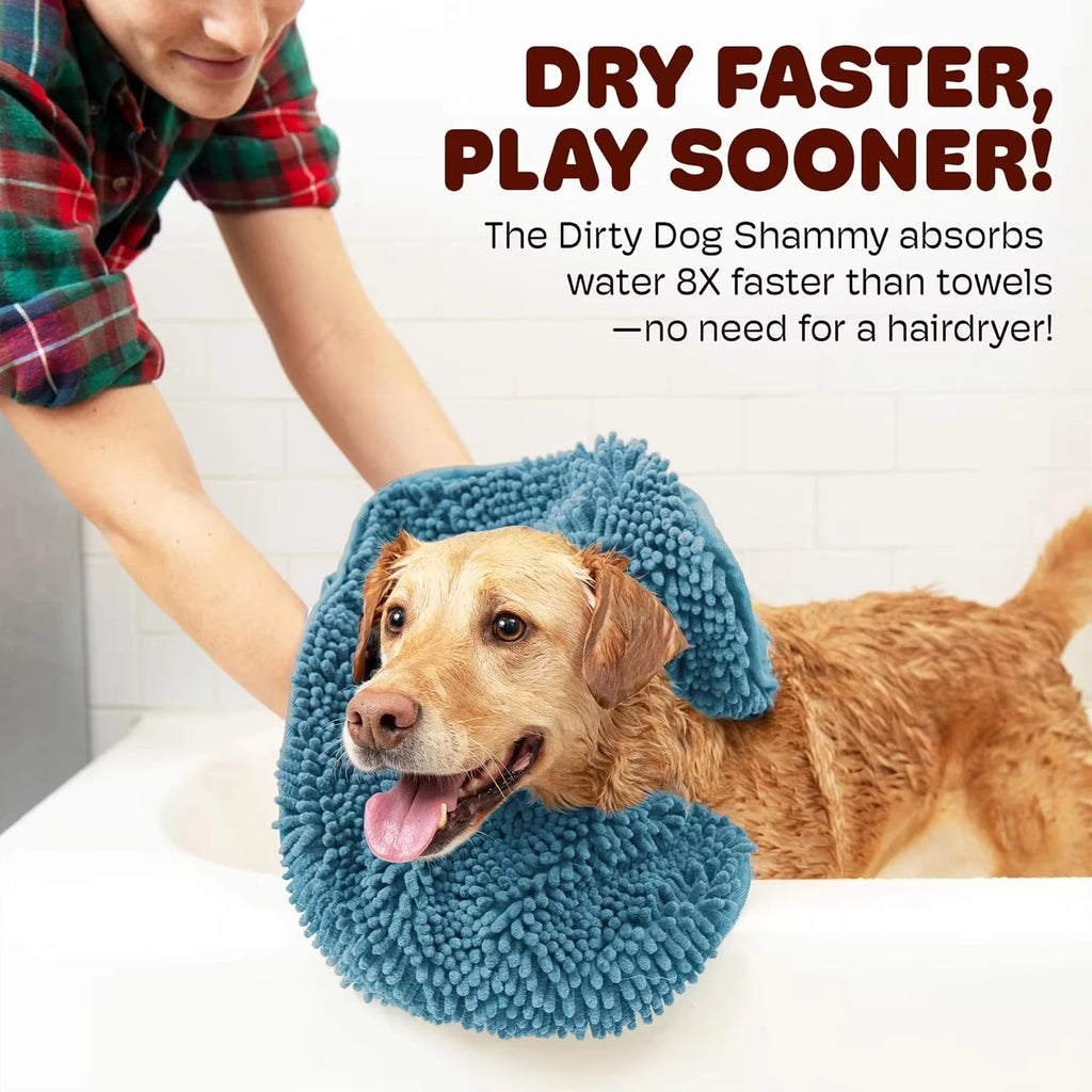 Super Absorbent Pet Bath Towel Quick-drying Cat Towels Convenient Soft Bath Robe Dry Pet Cleaning Washcloth Dog Accessories