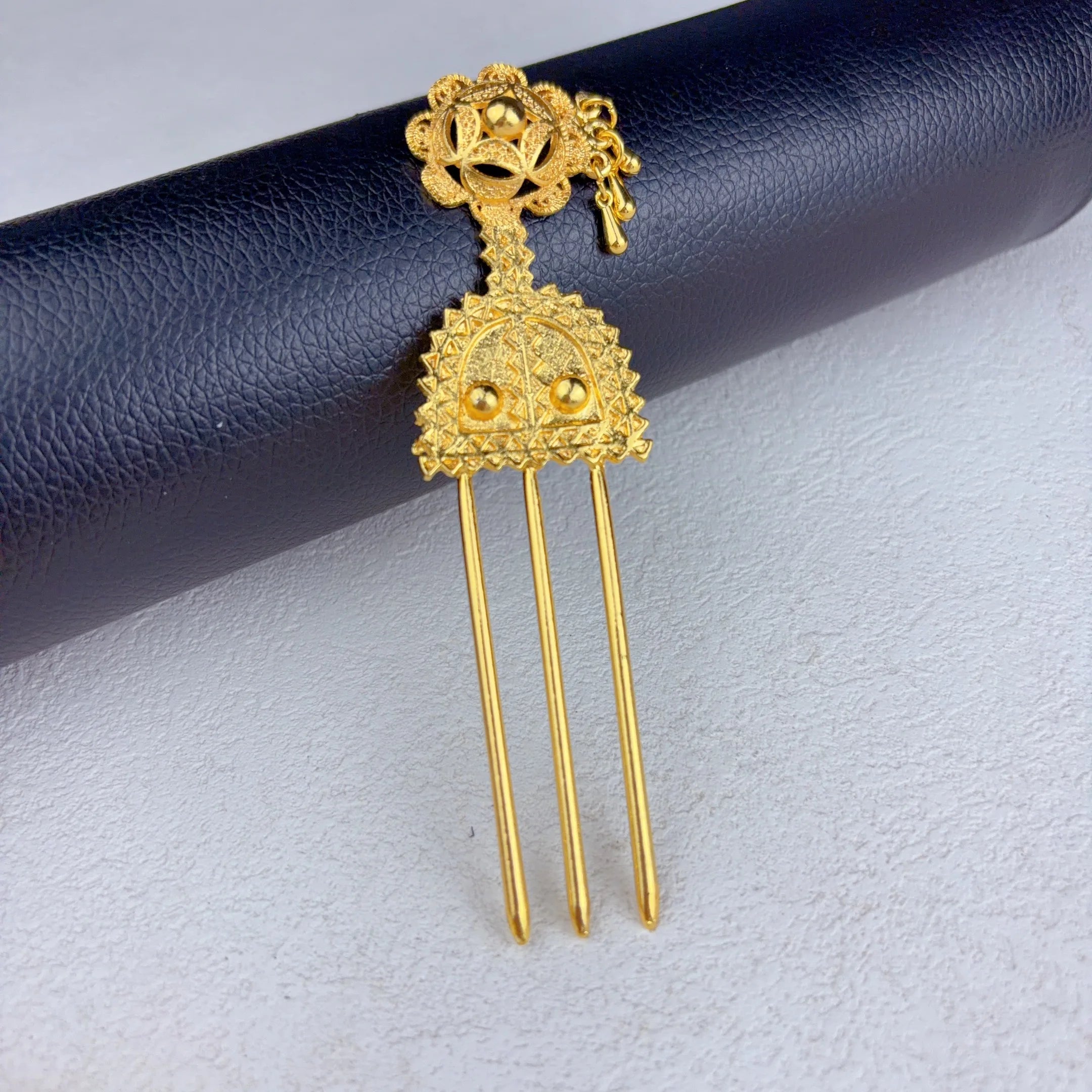Ethiopian Dubai 24k Plated Gold 6PCS Jewelry Set For Woman African Indian Big Pendant Necklace Wedding Engagement Gifts